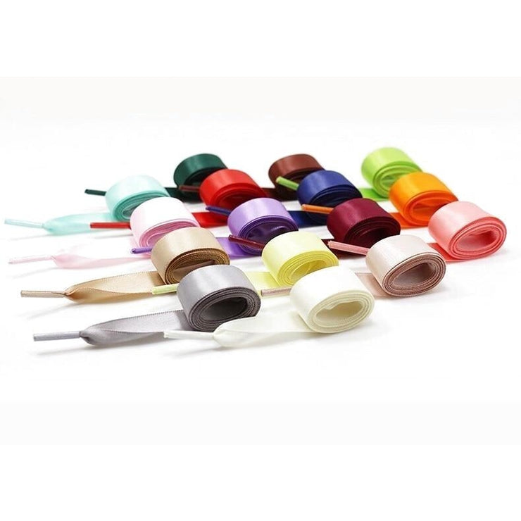 Wide Satin Shoelaces - Shoelace