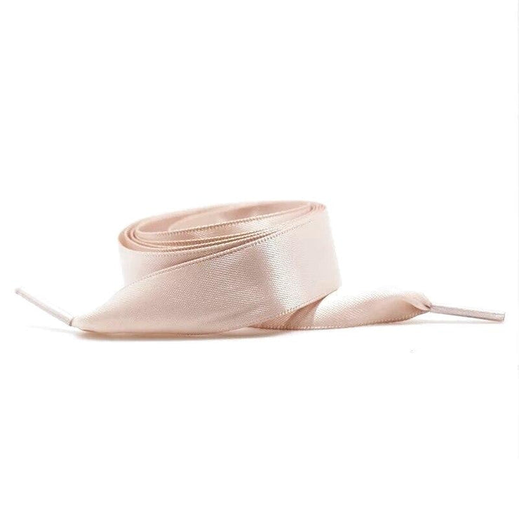 Wide Satin Shoelaces - Flesh pink / 100 cm - Shoelace