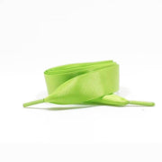 Wide Satin Shoelaces - Green / 100 cm - Shoelace