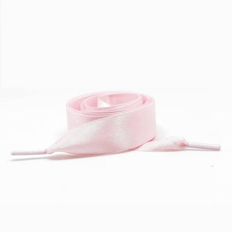Wide Satin Shoelaces - Pink / 100 cm - Shoelace