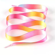 Wide Satin Shoelaces - Rainbow 1 / 100 cm - Shoelace