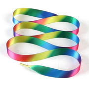 Wide Satin Shoelaces - Rainbow 2 / 100 cm - Shoelace