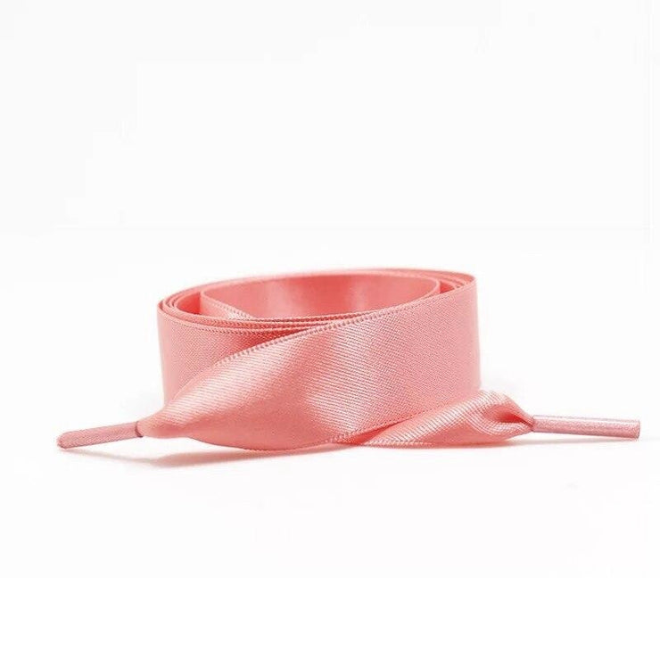 Wide Satin Shoelaces - Watermelon red / 100 cm - Shoelace