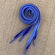 Wide Velvet Shoelaces - Blue / 120 cm - Shoelace