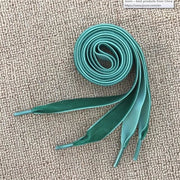 Wide Velvet Shoelaces - Green / 120 cm - Shoelace